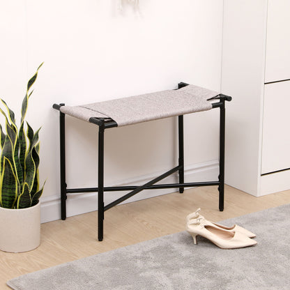 Handwoven Paper Rope Foot Rest Shoes Stools Ottomans For Entryway